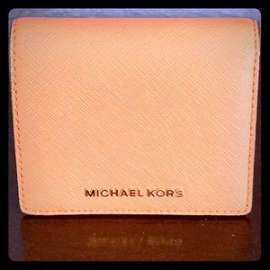 MK small leather wallet
